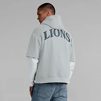 Sweat à capuche unisexe Fanatics gris Detroit Lions Sleek Elements