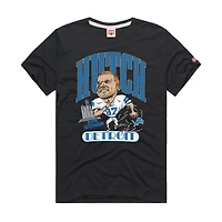 Unisex Homage Aidan Hutchinson Charcoal Detroit Lions Caricature Player Graphic Tri-Blend T-Shirt