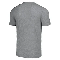 Unisex Homage Barry Sanders Gray Detroit Lions Caricature Retired Player Tri-Blend T-Shirt