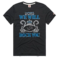 Unisex Homage Charcoal Detroit Lions 2026 NFL Schedule Queen Tri-Blend T-Shirt