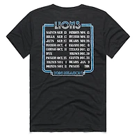 Unisex Homage Charcoal Detroit Lions 2026 NFL Schedule Queen Tri-Blend T-Shirt