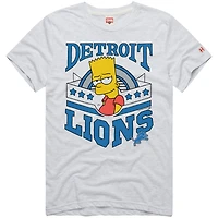 Unisex Homage x The Simpsons White Detroit Lions Tri-Blend T-Shirt