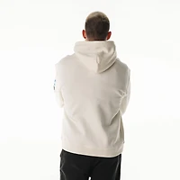 Unisex The Wild Collective  Cream Detroit Lions Stacked Graphic Sleeve Fleece Hoodie