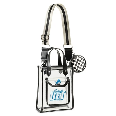 WEAR by Erin Andrews Detroit Lions Clear Stadium Crossbody Purse with Coin Pouch