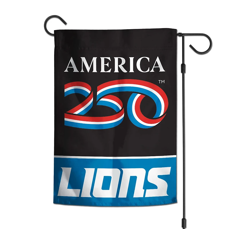 WinCraft Detroit Lions 12" x 18" Double-Sided America 250 Garden Flag
