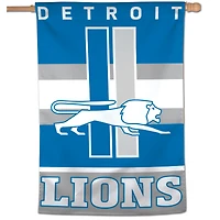 Bannière verticale simple face rétro WinCraft Detroit Lions 28" x 40"