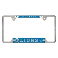 Cadre de plaque d'immatriculation en métal chromé WinCraft Detroit Lions