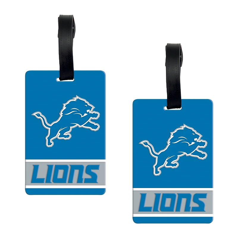WinCraft Detroit Lions Étiquette de bagage 2-Pack