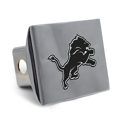 WinCraft Detroit Lions Premium Metal Chrome Hitch Cover