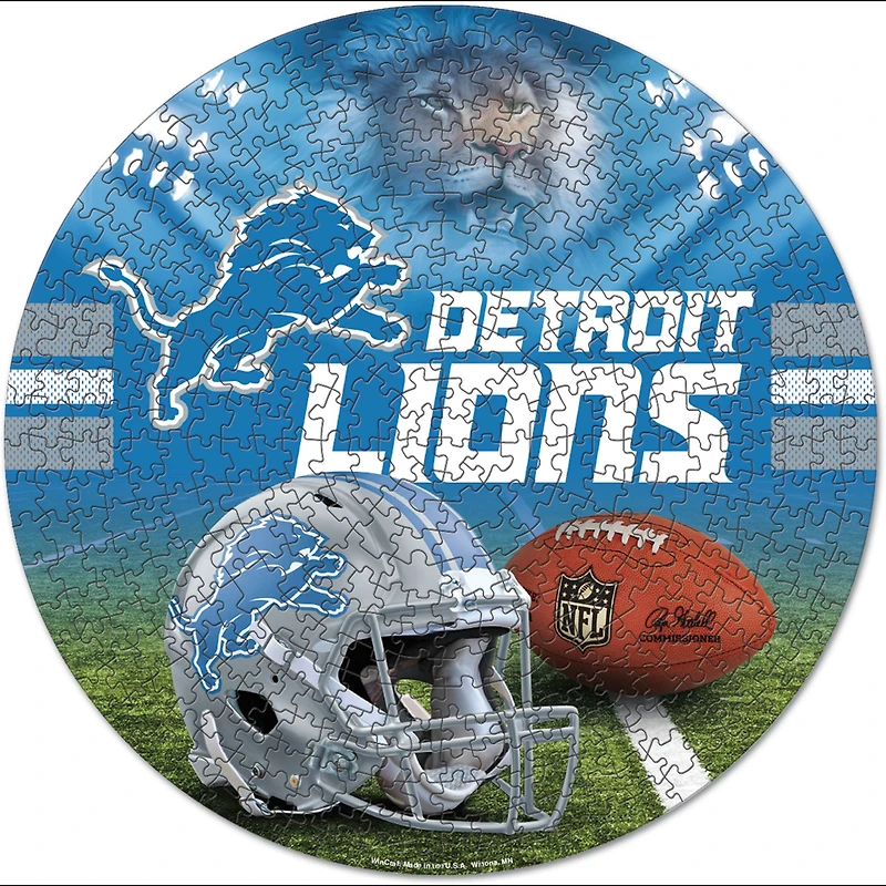 Puzzle rond 500 pièces WinCraft Detroit Lions