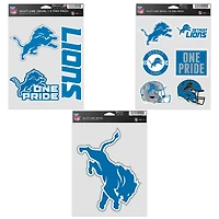 WinCraft Detroit Lions Three-Pack Fan Decal Set
