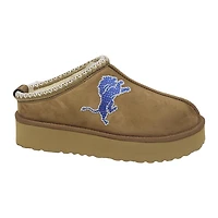 Bottes à enfiler marron clair pour femmes des Detroit Lions avec logo en cristal