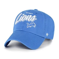 Casquette ajustable Ariana Clean Up bleue '47 pour femme des Lions de Détroit