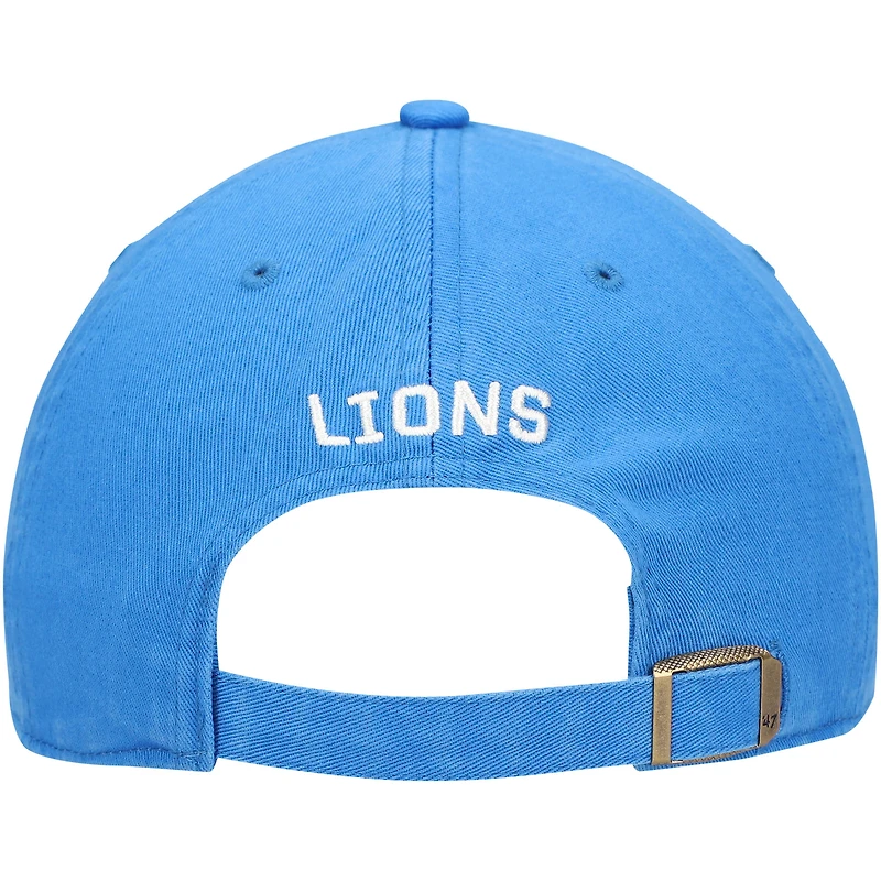Women's '47 Blue Detroit Lions Finley Clean Up Adjustable Hat