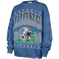 Sweat-shirt oversize bleu « 47 » des Lions de Détroit pour femme