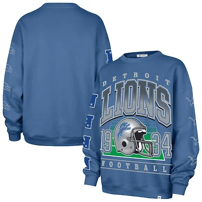 Sweat-shirt oversize bleu « 47 » des Lions de Détroit pour femme