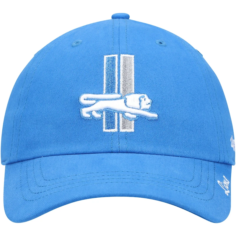 Casquette ajustable pour femme '47 Blue Detroit Lions Miata Clean Up
