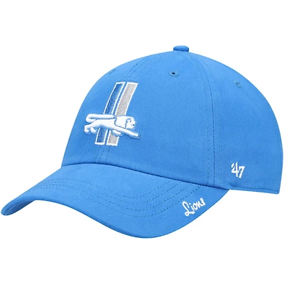 Women's '47 Blue Detroit Lions Miata Clean Up Adjustable Hat