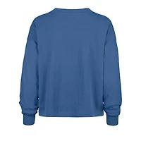 Women's '47 Blue Detroit Lions Outreach City Oversized Long Sleeve T-Shirt