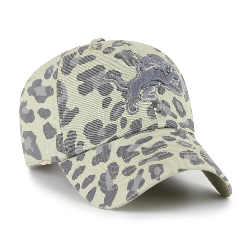 Women's '47  Gray Detroit Lions Bagheera Clean Up Adjustable Hat