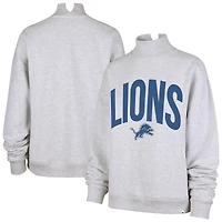 Sweat-shirt à col montant discret Detroit Lions gris '47 pour femme