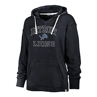 Sweat à capuche Clarity Kennedy pour femme, bleu marine, taille plus, Detroit Lions, '47