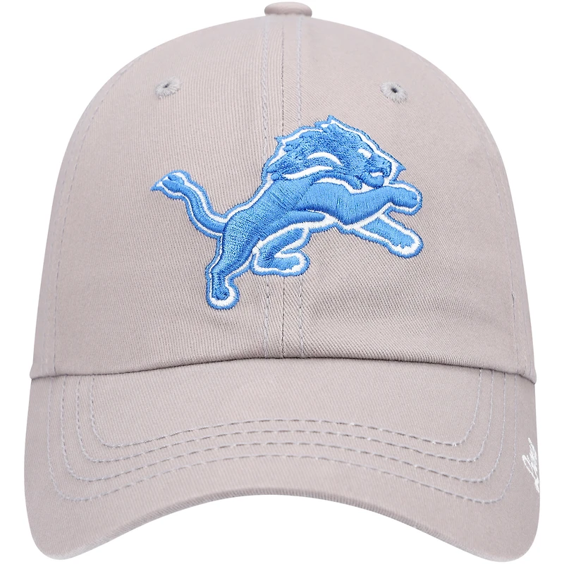 Casquette réglable pour femme '47 Silver Detroit Lions Miata Clean Up Primary