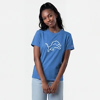 T-shirt Champion bleu avec logo des Lions de Détroit pour femmes