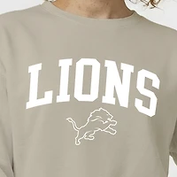 Women's Champion  Light Brown Detroit Lions Powerblend Cocoa Butter Fleece Sweatshirt