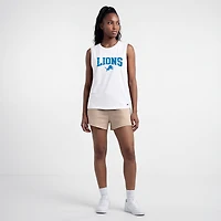 Women's Champion  White Detroit Lions Muscle Tank Top