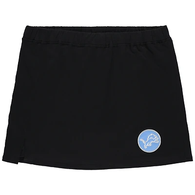 Jupe-short de Sport grande taille noire Detroit Lions pour femme Concepts