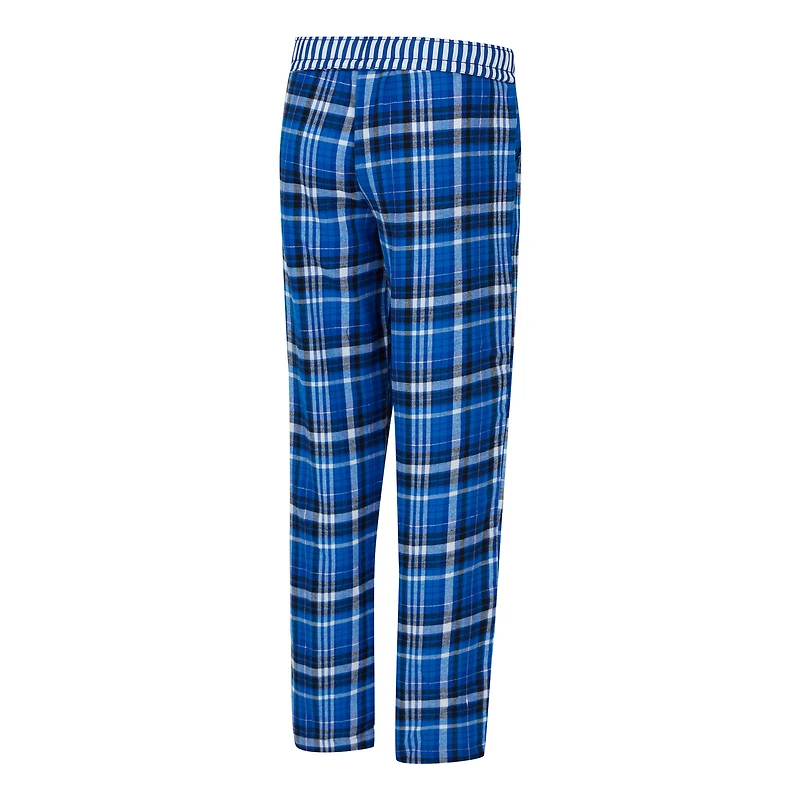 Women's Concepts Sport  Blue Detroit Lions Laney Plaid Tri-Blend Pants