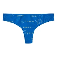 Women's Concepts Sport Blue Detroit Lions Mosaic All Over Print Thong