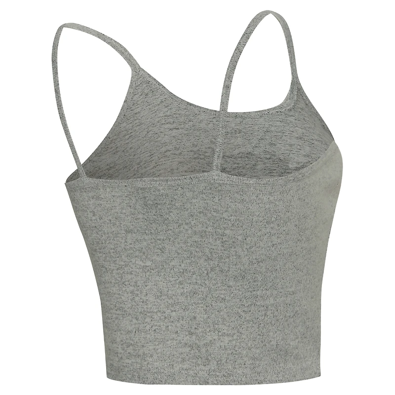 Women's Concepts Sport  Heather Gray Detroit Lions Rigor Tank, Short & Robe Set