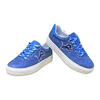 Baskets en cristal de couleur l'équipe des Detroit Lions bleues Cuce pour femmes