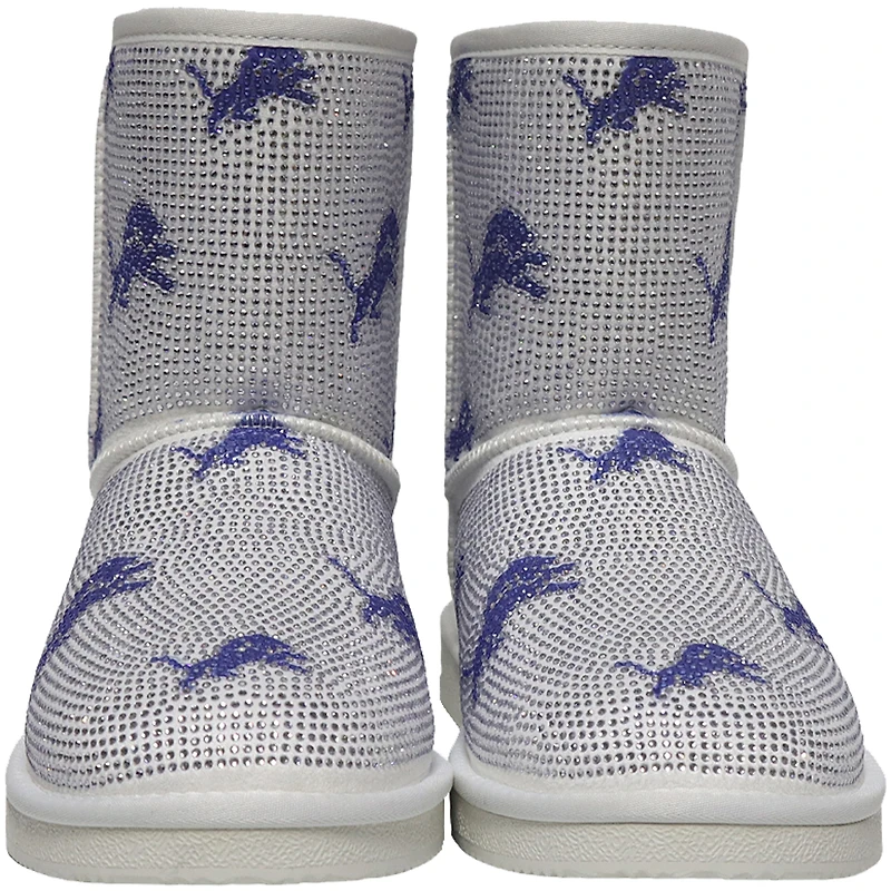 Women's Cuce  Detroit Lions Logo Pull on Ankle Boots