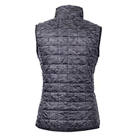 Gilet matelassé isolant entièrement zippé Rainier PrimaLoft Eco pour femme avec logo casque des Lions de Detroit, noir Cutter & Buck