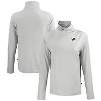 Sweat-shirt à col cheminée recyclé Coastline Epic Comfort Eco pour femme, gris, Cutter & Buck, Detroit Lions