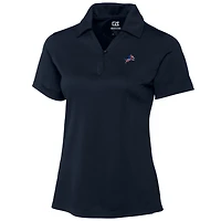 Polo texturé DryTec bleu marine pour femme Cutter & Buck Detroit Lions