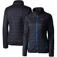 Women's Cutter & Buck Navy Detroit Lions Rainier Full-Zip Puffer Jacket