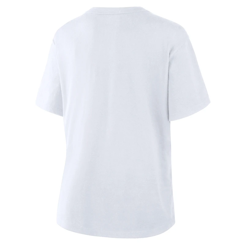 Women's Fanatics Ash Detroit Lions Line Em Up T-Shirt