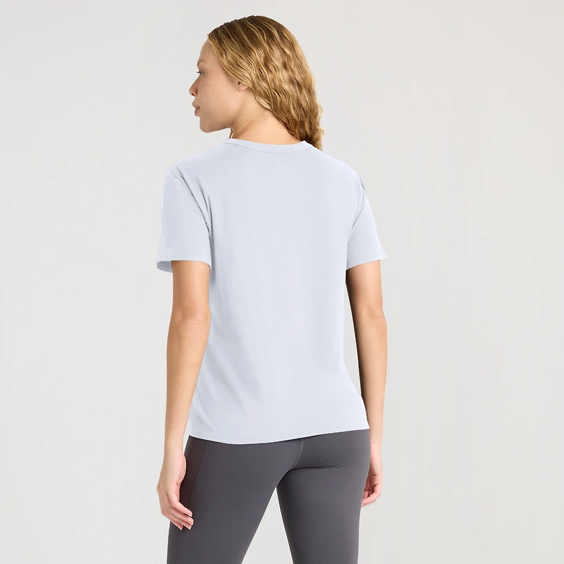 Women's Fanatics Ash Detroit Lions Line Em Up T-Shirt