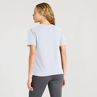Women's Fanatics Ash Detroit Lions Line Em Up T-Shirt