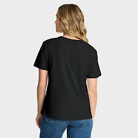 Women's Fanatics Black Detroit Lions Blackout Kneel Down Legacy T-Shirt