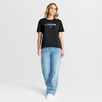 Women's Fanatics Black Detroit Lions Fade Legacy T-Shirt