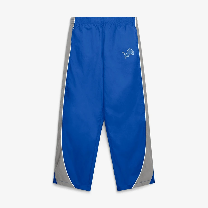Women's Fanatics Blue/Gray Detroit Lions Team First Backwards Lateral Nylon Pants