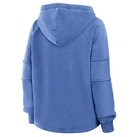 Women's Fanatics Blue Detroit Lions Oversized Raglan Gridiron Hoodie