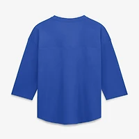 Women's Fanatics  Blue Detroit Lions Team First Deceptive Juke 3/4-Sleeve V-Neck T-Shirt