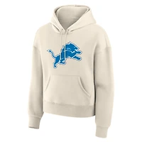 Women's Fanatics Cream Detroit Lions Dove Legacy Pullover Hoodie
