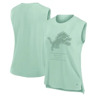 Women's Fanatics Mint Detroit Lions Studio Embrace Tank Top